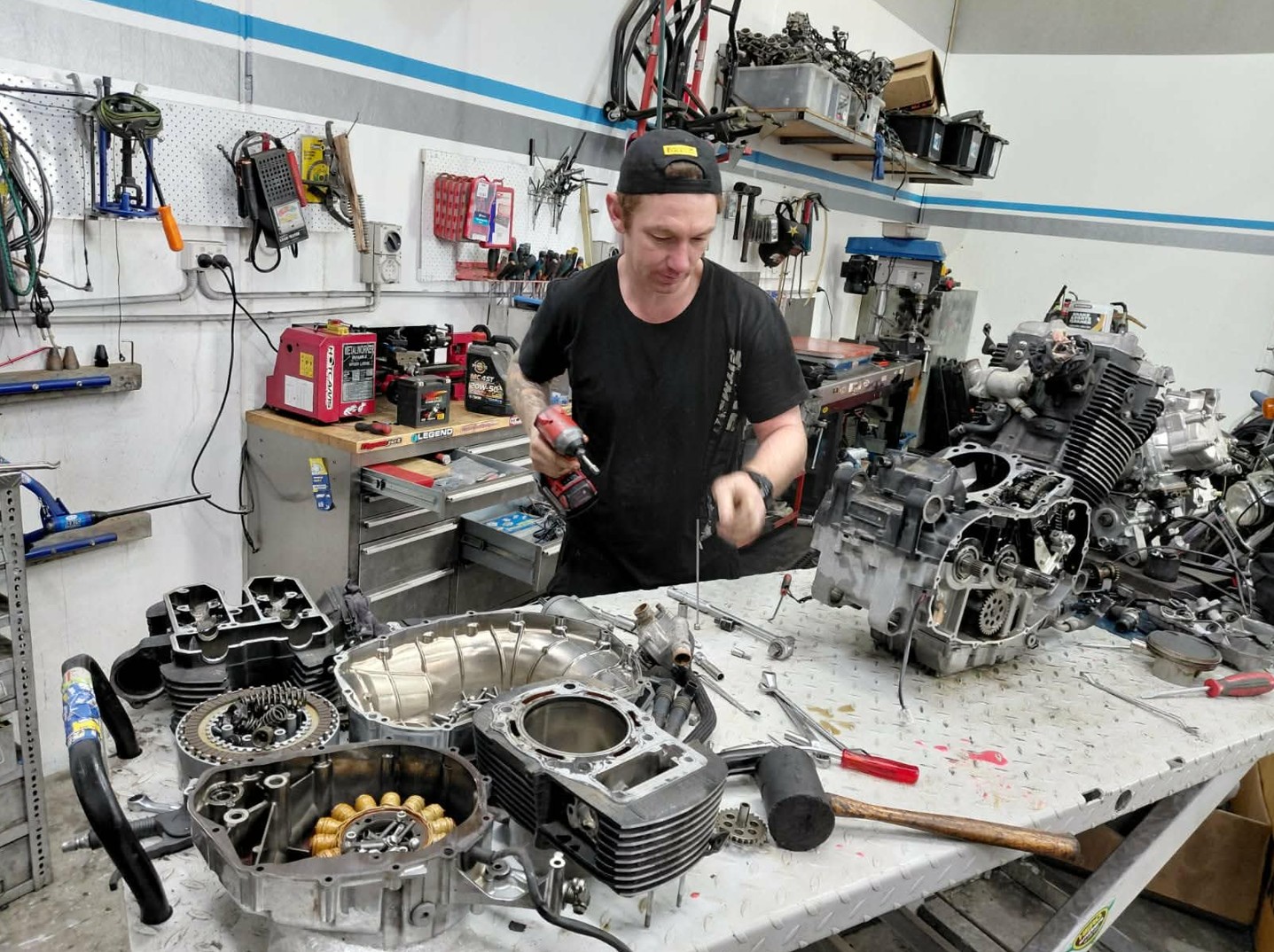 Motorcycle engine rebuild